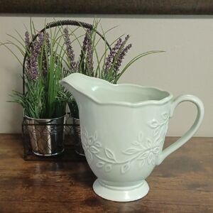 Elegant Floral Cream Pitcher